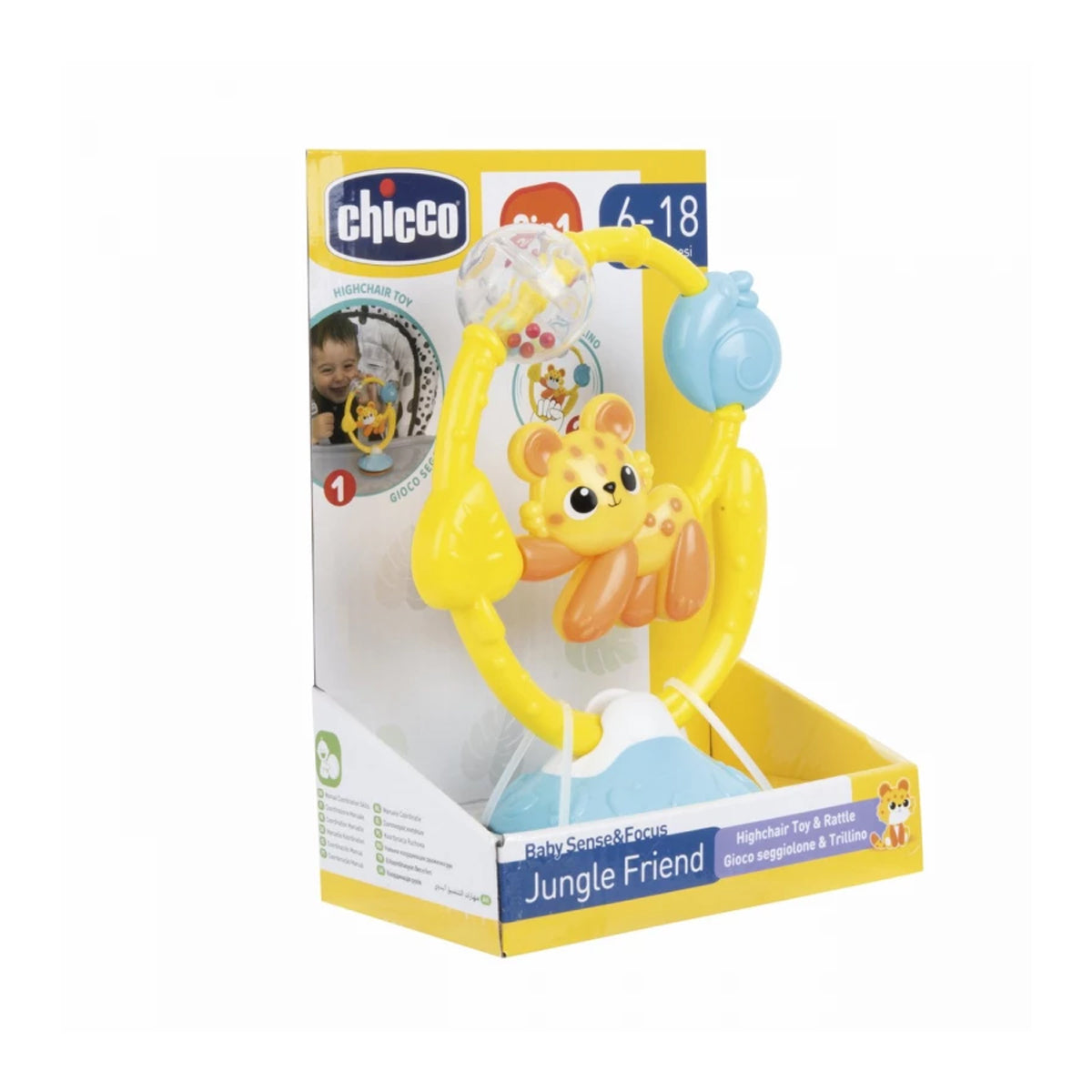 Chicco Jungle Friend 2 in 1 Highchair Toy